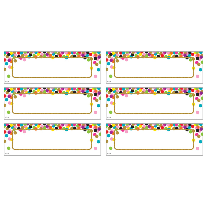 (3 Pk) Confetti Labels Magnetic Accents