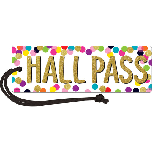 (6 Ea) Confetti Magnetic Hall Pass