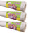 Fun Size Better Than Paper® Bulletin Board Roll, 18" x 12', Vertical White Shiplap, Pack of 3
