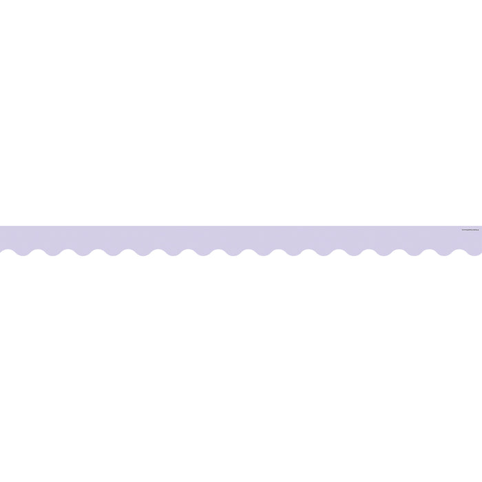 (6 Pk) Lavender Scalloped Border