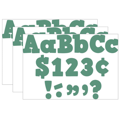 (3 Pk) Eucalyptus 4in Bold Block Letters Combo Pack