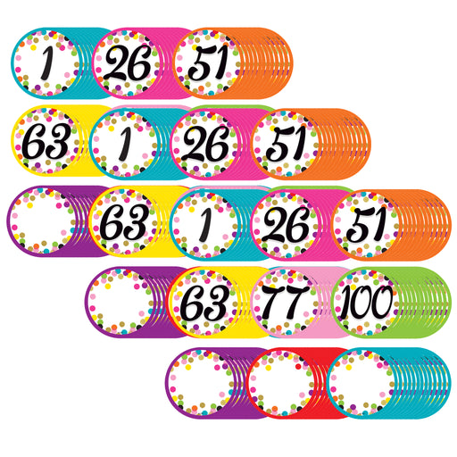 (3 Pk) Colorful Vibes Number Cards