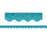 (6 Pk) Teal Sparkle Scalloped Border Trim