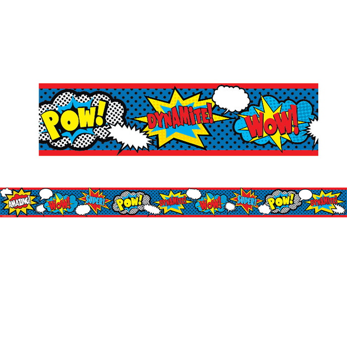 (3 Pk) Superhero Straight Rolled Border