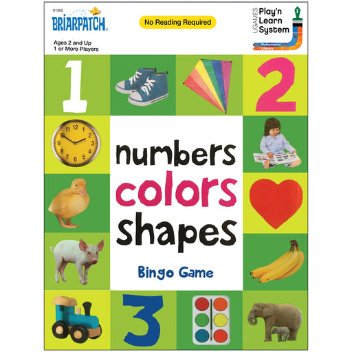 Numbers Colors Shapes Bingo Game