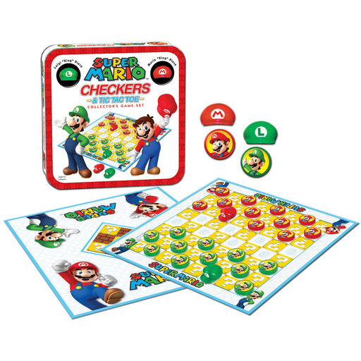 Super Mario™ Checkers & Tic Tac Toe Collector's Game Set