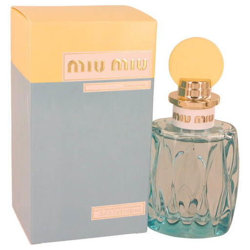 Miu Miu L&#39;eau Bleue By Miu Miu Eau De Parfum Spray 3.4 Oz