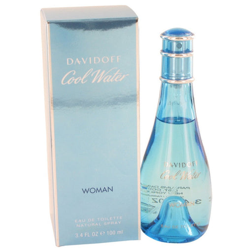 Cool Water By Davidoff Eau De Toilette Spray 3.4 Oz