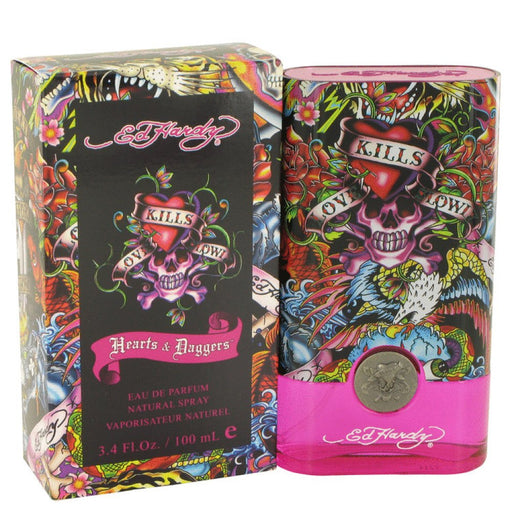 Ed Hardy Hearts & Daggers By Christian Audigier Eau De Parfum Spray 3.4 Oz