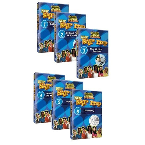 Standard Deviants School SAT Prep (6 Pack) DVDs