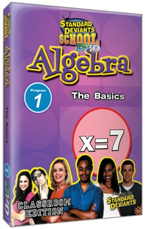 Standard Deviants School Algebra Module 1: The Basics DVD