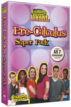 Standard Deviants School Pre-Calculus (8 Super Pack)