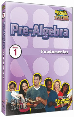 Standard Deviants Espa ol: Pre-Algebra 1 Fundamentos