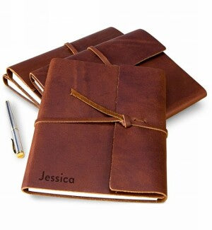 Embossed Fine Leather Journal