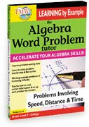 Algebra Word Problem: Problems Involving Speed, Distance, and Time