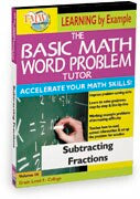 Basic Math Word Problem Tutor: Subtracting Fractions
