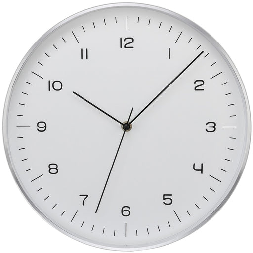 Timekeeper Silver Fine Line Clock