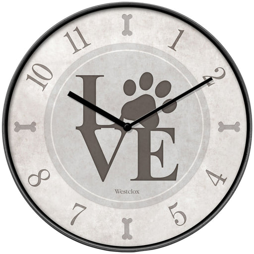 Westclox 10-inch Love Paws Wall Clock