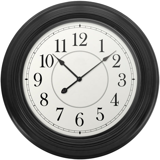 Westclox 22-inch Wall Clock With Black Case