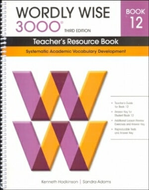Wordly Wise 3000 Teacher Book Grade 12 3rd Edition