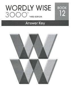 Wordly Wise 3000 Book 12 Answer Key 3rd Edition