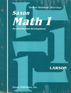 Saxon Math 1 Student Wrkbks/Fact Cards First Edition