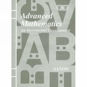 Saxon Advanced Math Tests Only Second Edition
