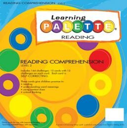 2nd Grade Reading Learning Wrap Ups Palette