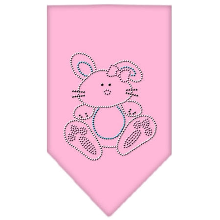 Bunny Rhinestone Bandana Light Pink Small