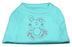 Bunny Rhinestone Dog Shirt Aqua Med (12)