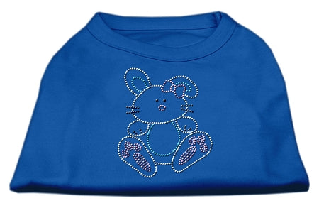 Bunny Rhinestone Dog Shirt Blue XL (16)