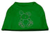 Bunny Rhinestone Dog Shirt Emerald Green XS (8)