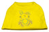 Bunny Rhinestone Dog Shirt Yellow XS (8)